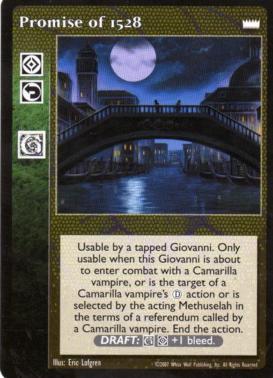 Promise of 1528 [LotN set] - VTES CCG
