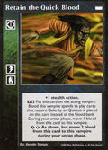 Retain the Quick Blood [LotN set] - VTES CCG