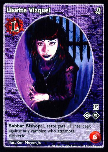 Lisette Vizquel [Sabbat set] - VTES CCG
