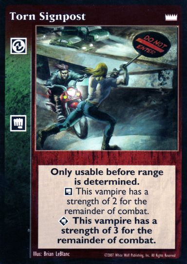 Torn Signpost [LotN set] - VTES CCG