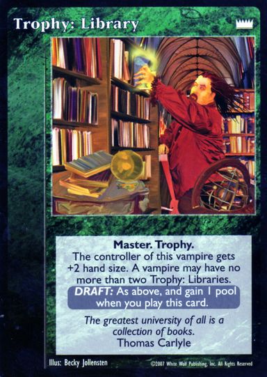 Trophy: Library [LotN set] - VTES CCG