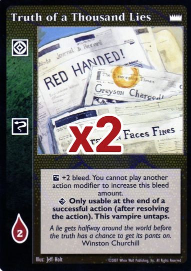 Truth of a Thousand Lies [LotN set] - VTES CCG
