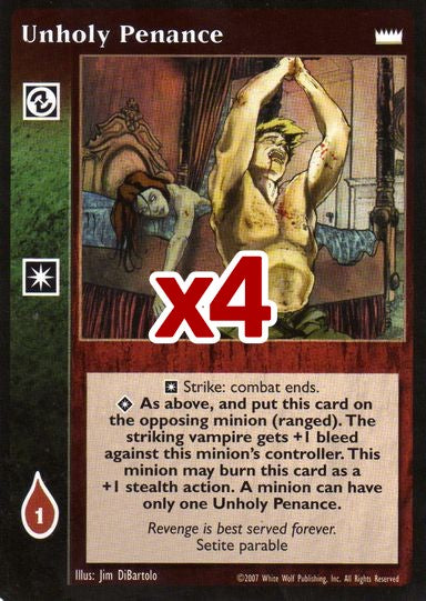Unholy Penance [LotN set] - VTES CCG