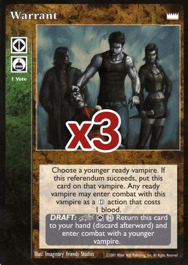 Warrant [LotN set] - VTES CCG