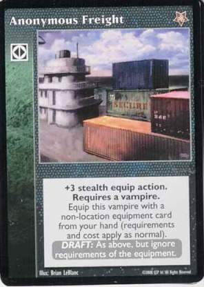 Anonymous Freight [TR set] - VTES CCG