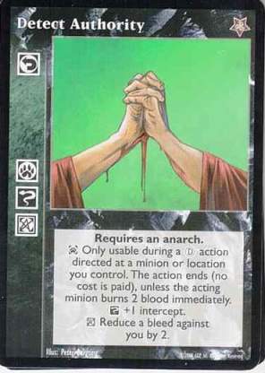 Detect Authority [TR set] - VTES CCG