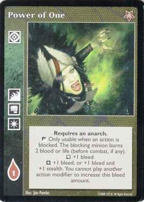 Power of One [TR set] - VTES CCG