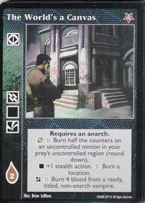 The World's a Canvas [TR set] - VTES CCG