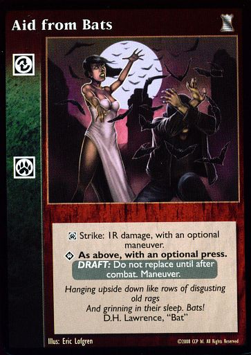 Aid from Bats [KoT set] - VTES CCG