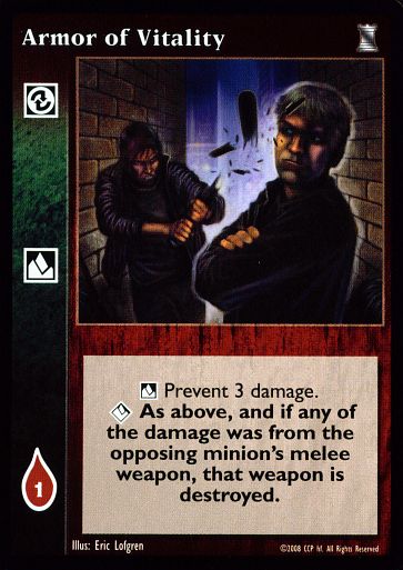 Armor of Vitality [KoT set] - VTES CCG