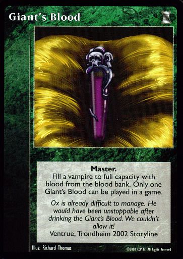 Giant's Blood [KoT set] - VTES CCG