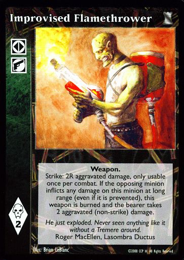 Improvised Flamethrower [KoT set] - VTES CCG