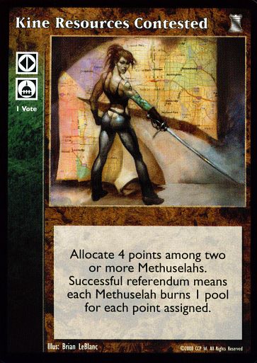 Kine Resources Contested [KoT set] - VTES CCG