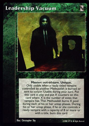 Leadership Vacuum [KoT set] - VTES CCG