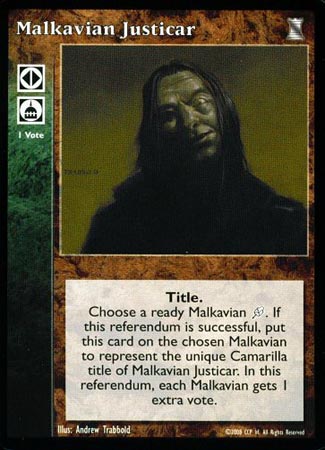 Malkavian Justicar [KoT set] - VTES CCG