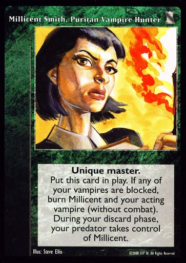 Millicent Smith, Puritan Vampire Hunter [KoT set] - VTES CCG