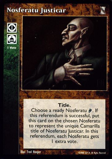 Nosferatu Justicar [KoT set] - VTES CCG