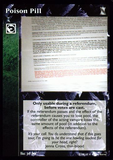 Poison Pill [KoT set] - VTES CCG