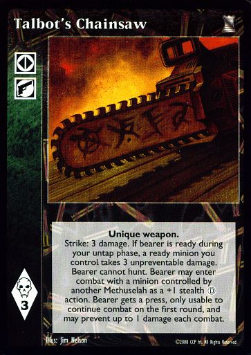 Talbot's Chainsaw [KoT set] - VTES CCG