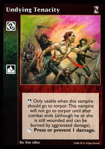 Undying Tenacity [KoT set] - VTES CCG
