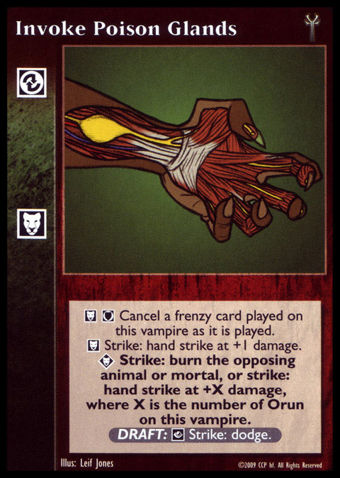 Invoke Poison Glands [EK set] - VTES CCG