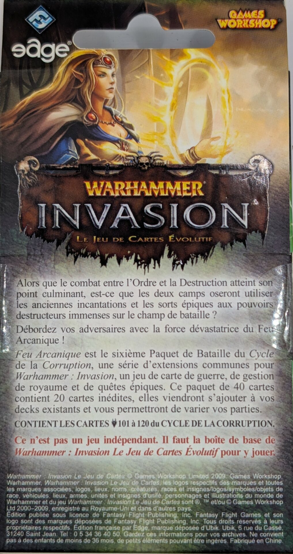 Feu arcanique [Warhammer Invasion]