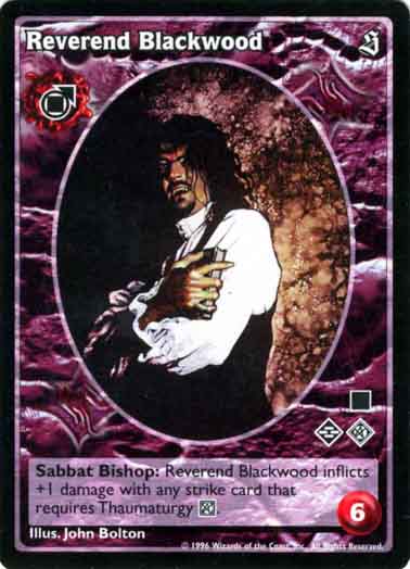 Reverend Blackwood [Sabbat set] - VTES CCG