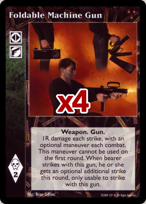 Foldable Machine Gun [HttB set] - VTES CCG