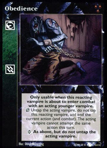 Obedience [HttB set] - VTES CCG