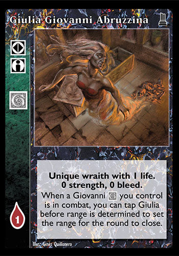 Giulia Giovanni Abruzzina [TU set] - VTES CCG
