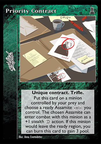 Priority Contract [TU set] - VTES CCG