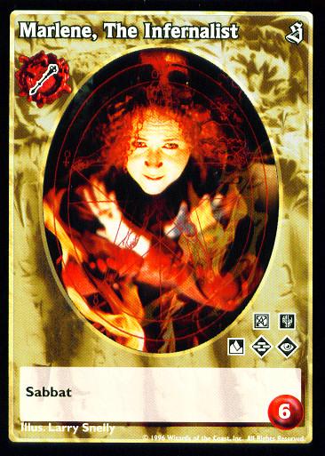 Marlene, The Infernalist [Sabbat set] - VTES CCG