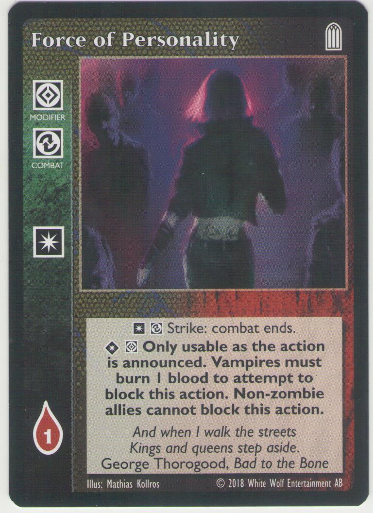 Force of Personality [KoT Reprint 2 set] - VTES CCG