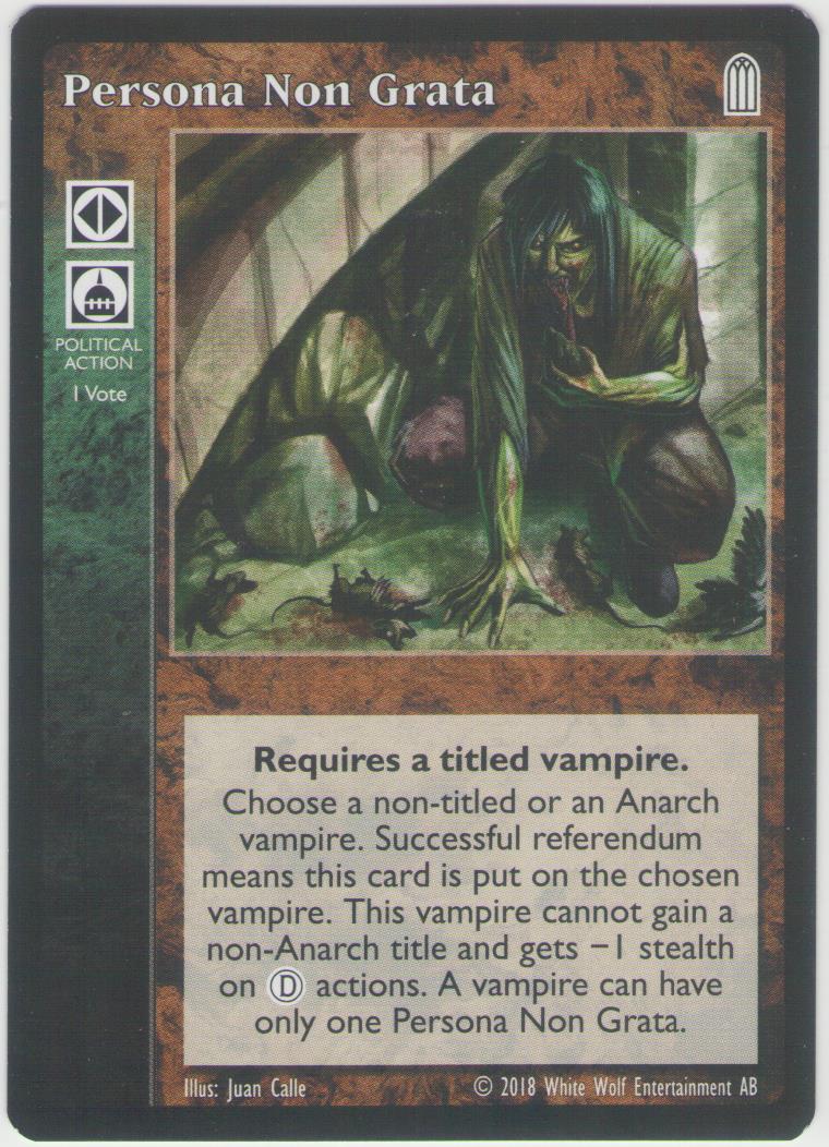 Persona Non Grata [KoT Reprint 2 set] - VTES CCG