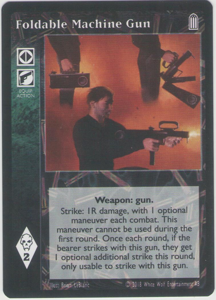 Foldable Machine Gun [HttB Reprint 1 set] - VTES CCG