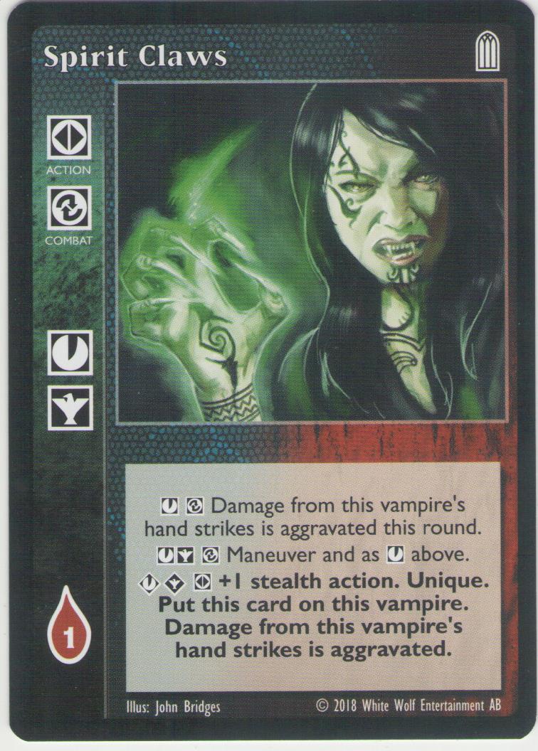 Spirit Claws [HttB Reprint 2 set] - VTES CCG