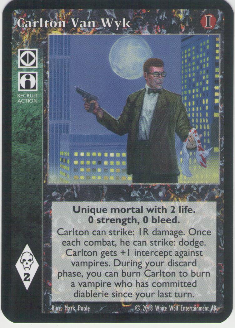 Carlton Van Wyk [Anthology Reprint 1 set] - VTES CCG