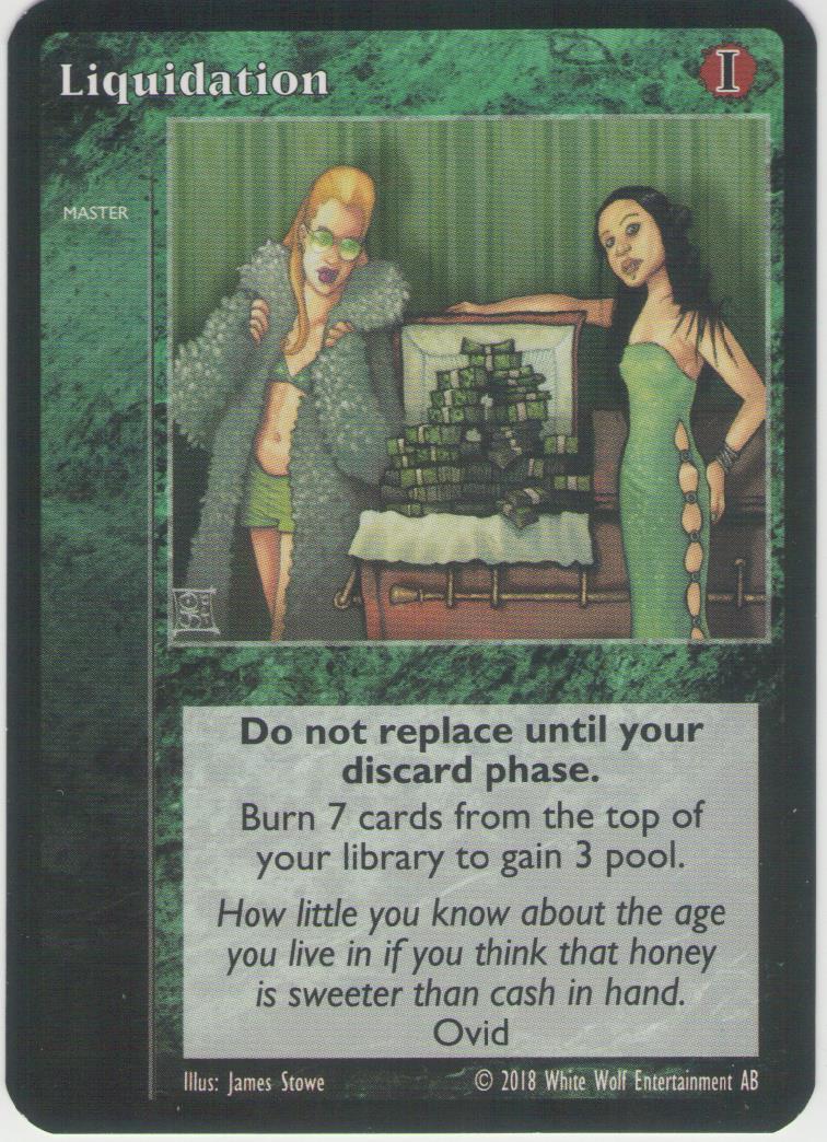 Liquidation [Anthology Reprint 1 set] - VTES CCG