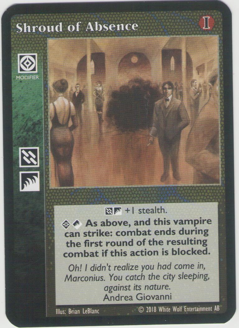 Shroud of Absence [Anthology Reprint 1 set] - VTES CCG