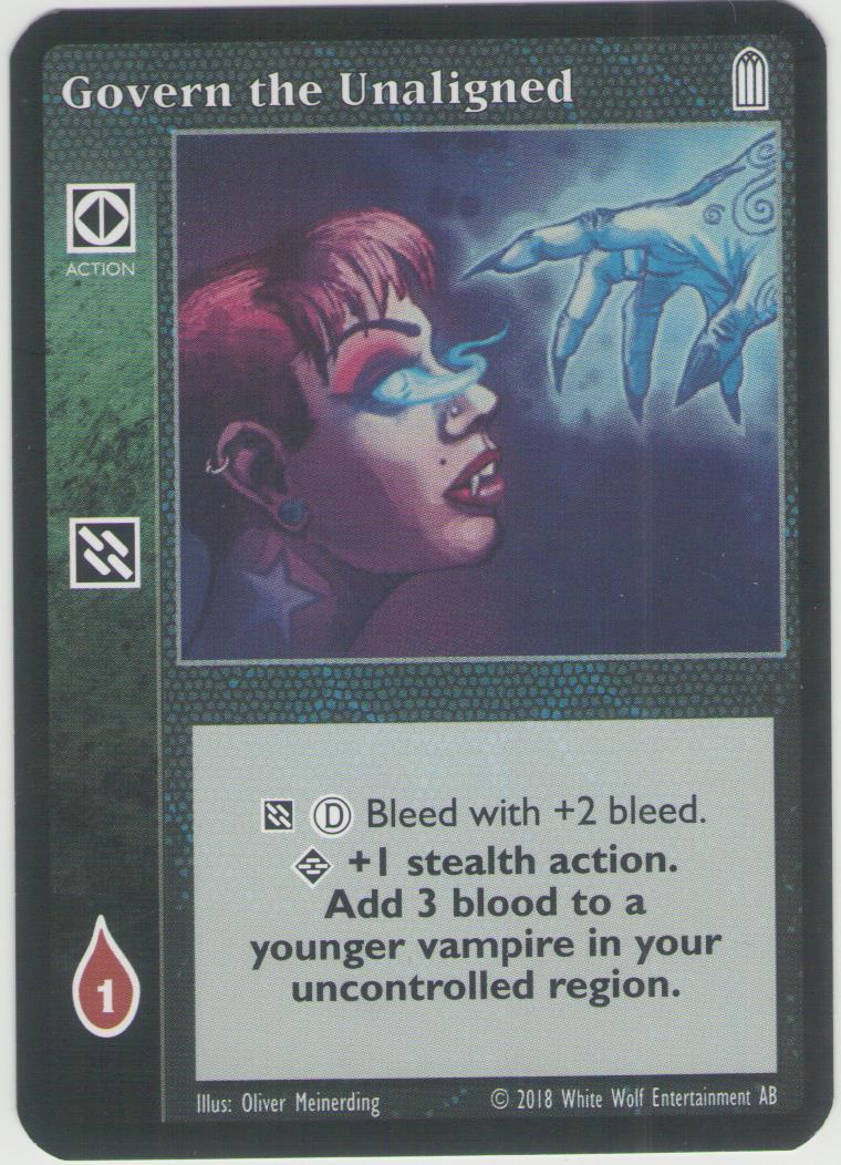 Govern the Unaligned [SP set] - VTES CCG