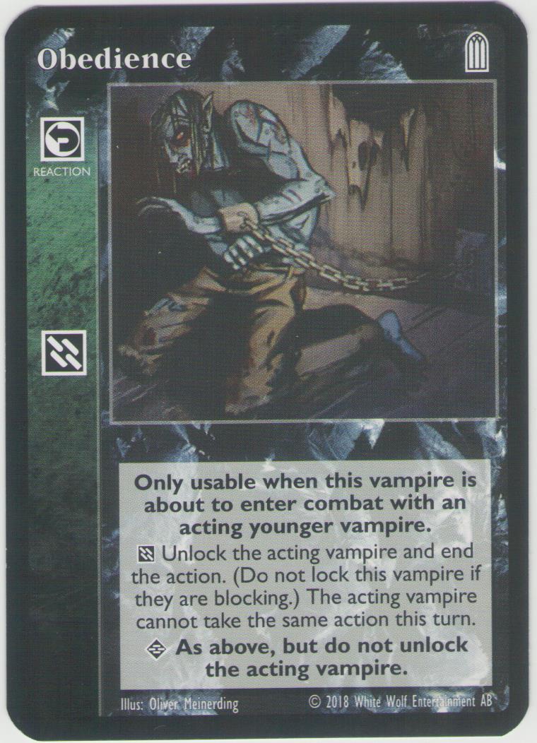Obedience [SP set] - VTES CCG
