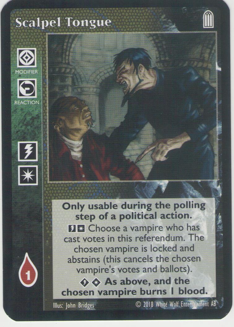 Scalpel Tongue [SP set] - VTES CCG