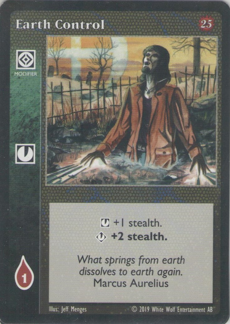 Earth Control [25th set] - VTES CCG