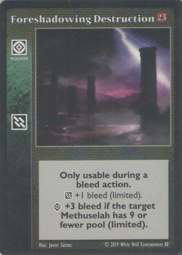 Foreshadowing Destruction [25th set] - VTES CCG
