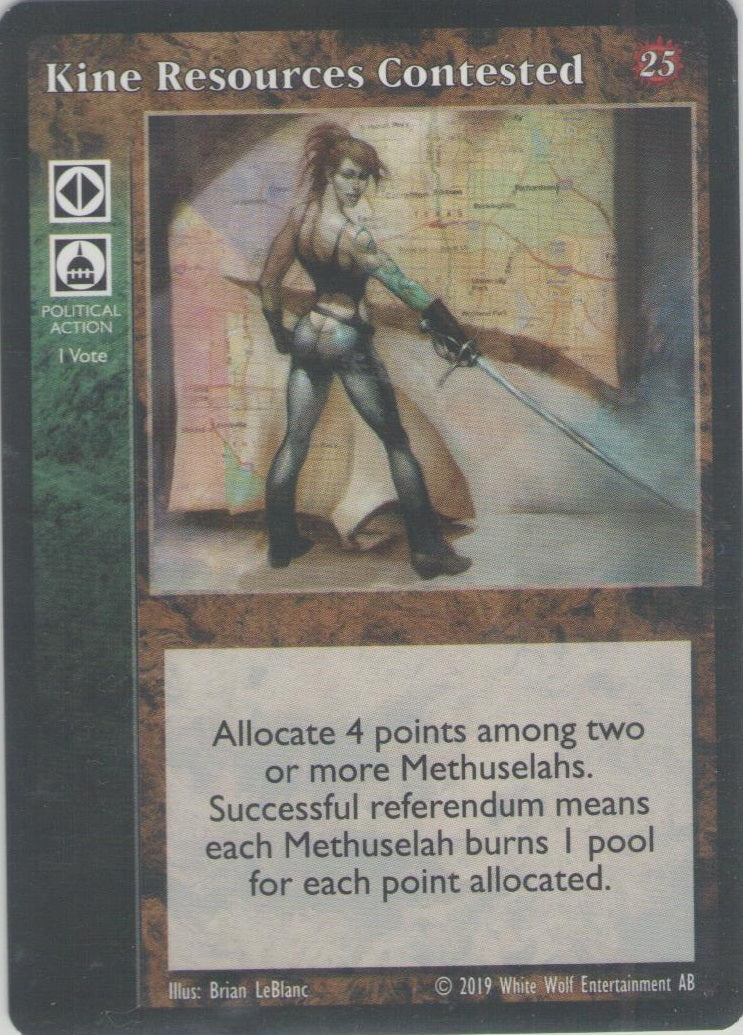 Kine Resources Contested [25th set] - VTES CCG
