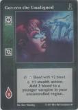 Govern the Unaligned [FB set] - VTES CCG