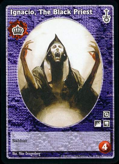 Ignacio, The Black Priest [SW set] - VTES CCG