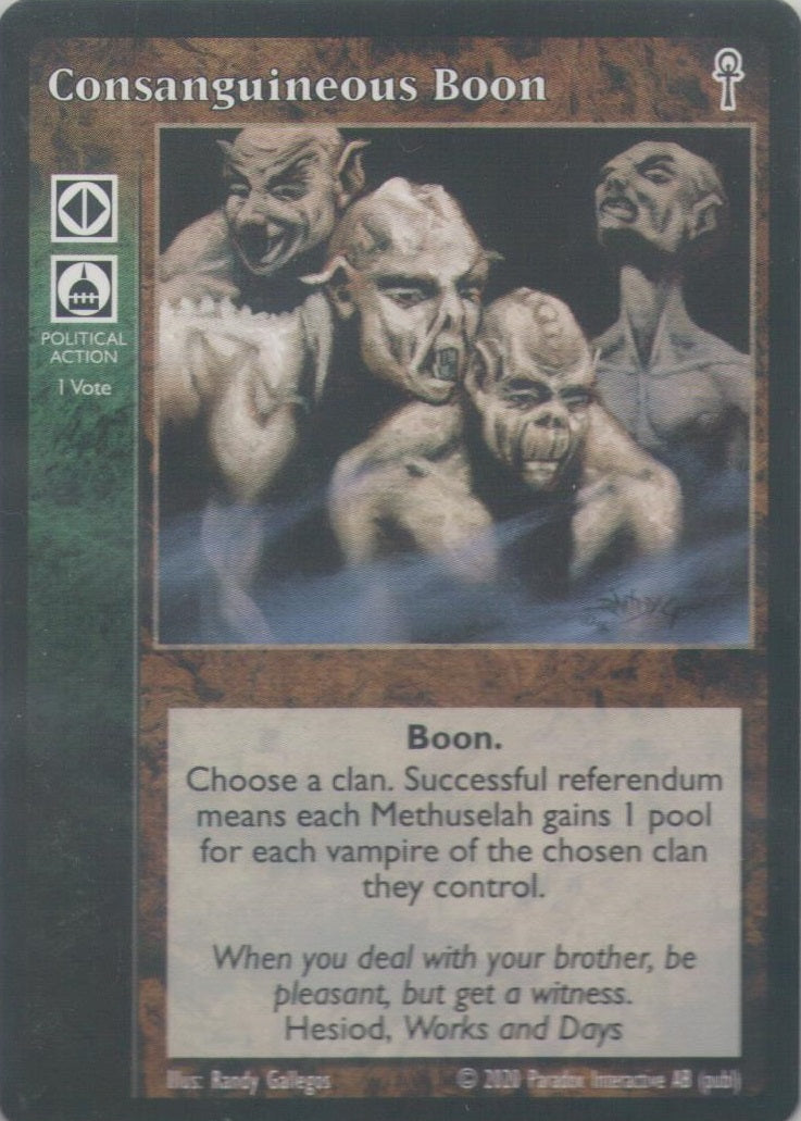 Consanguineous Boon [V5 set] - VTES CCG