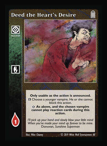 Deed the Heart's Desire [Legacy I set] - VTES CCG