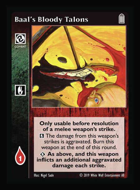 Baal's Bloody Talons [Legacy I set] - VTES CCG